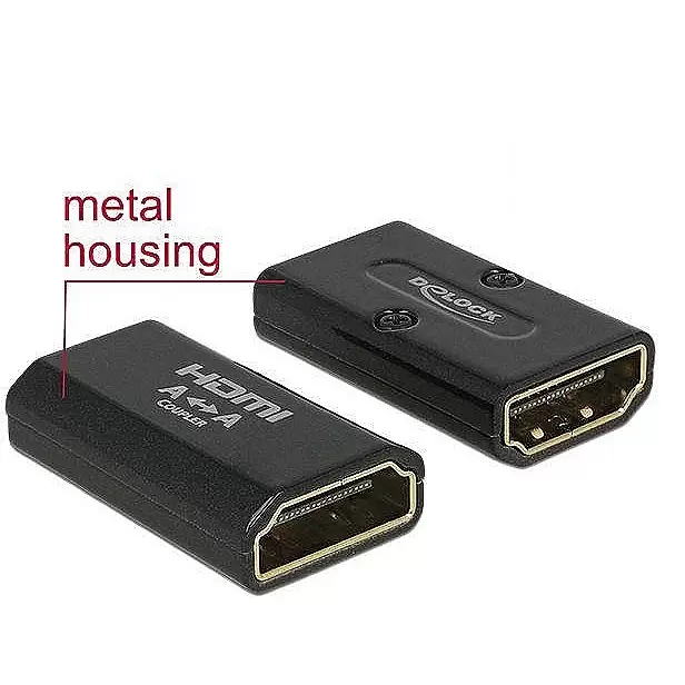 DELOCK Adapter HDMI-A > HDMI-A 4K black